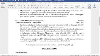 Egy előrehaladott önéletrajz - újraírás élőben - magyar